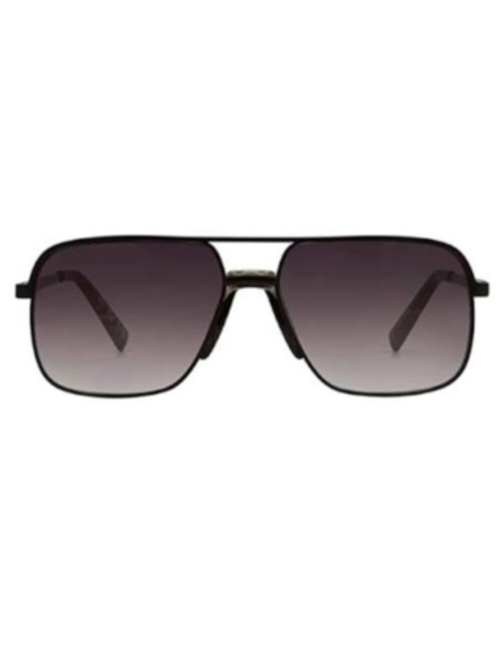 Foster Grant Men's Square Aviator Sunglasses in Black